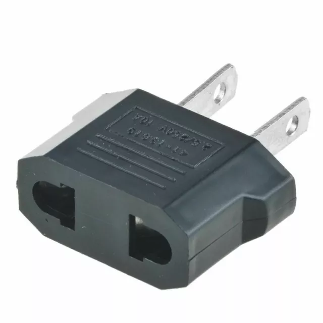 European Euro EU to US USA Travel Charger Adapter Plug Outlet Converter (NEW)