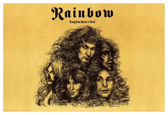 Rainbow  **POSTER**  Long Live Rock N Roll  - Ritchie Blackmore Ronnie James Dio