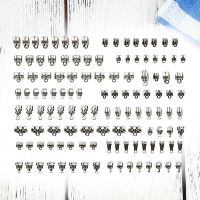 120 piezas Suministros de hallazgos de joyería Cuentas encantadoras artesanía