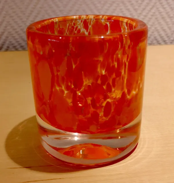 Teelichtglas – Teelichthalter – FIDRIO Holland – orange
