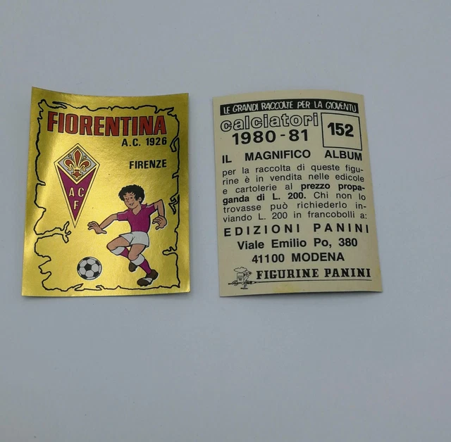 Album Panini Calciatori 1985/86 - Figurine N°75 Scudetto FIORENTINA (Récupérée)