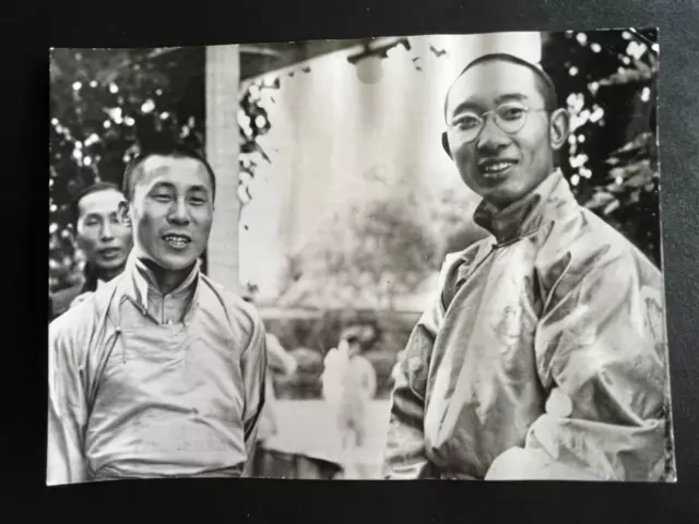 👍 Rare 1959 China Tibet Dalai Lama & Panchen Lama Revolt Press Photo 达赖与潘辰喇嘛