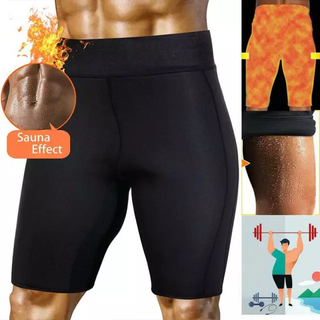 Men's Weight Loss Sauna Hot Sweat Thermo Shorts Body Shaper Neoprene Yoga Panty