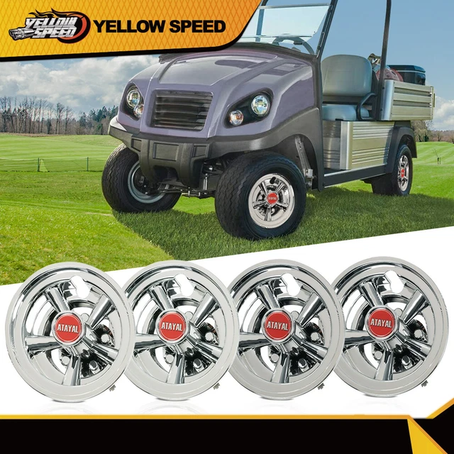 4PCS FIT FOR Yamaha Club Car Ezgo Golf Cart Wheel Covers Hub Caps 8
