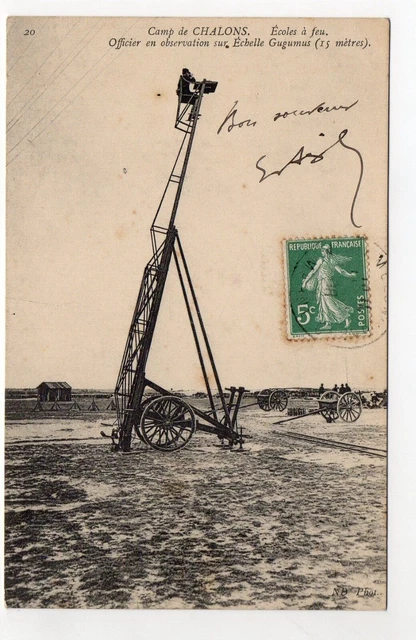 CHALONS SUR MARNE - Marne - CPA 51 - Vie MILITAIRE - le camp - l'echelle Gugumus