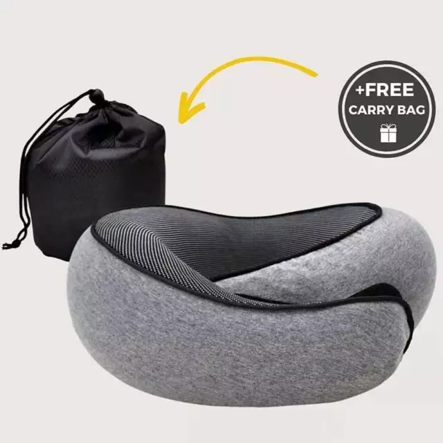 Travel Pillow Memory Foam Neck Support For Flight Comfortable Head Cushion Hot 2
