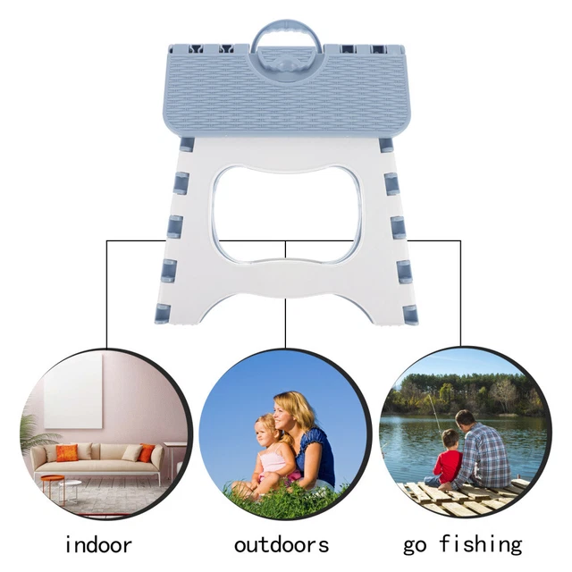 Lot De 2 Chaises Pliantes Durabull Samson – Plastique, Intérieur/Extérieur, Empilables – Bleu, Pour Fête, Camping, Salle - 7