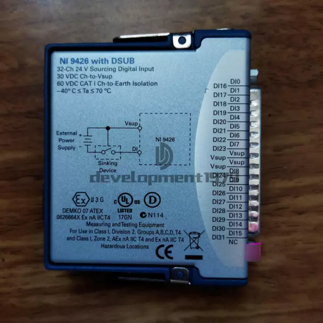 A National Instruments NI-9426 Ni 9426 780030-01 modulo ingresso digitale D-Susb
