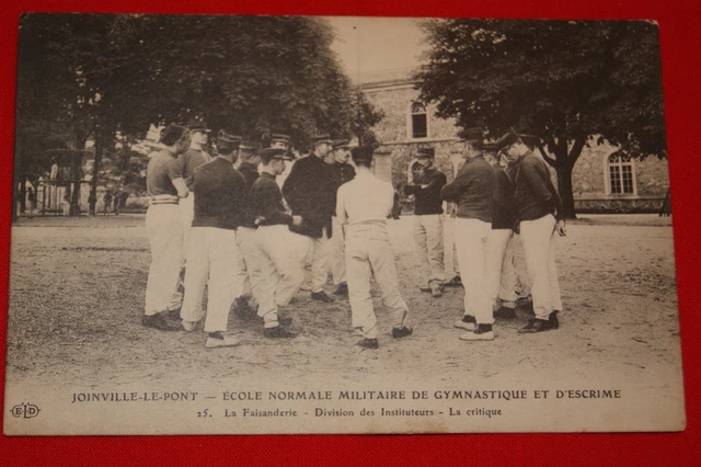 Joinville Le Pont Ecole Militaire Gymnastique Escrime Instituteur Critique R424