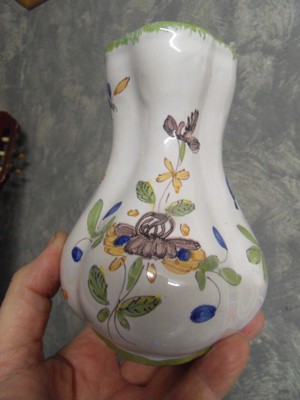 Ancien Petit Vase Signé Ludovic Salins Jura céramique vintage fleur soliflore 