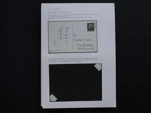 Deutsche Besetz.II.WK Luxemburg, Brief