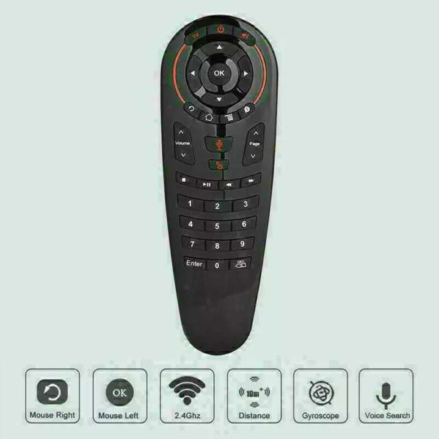 10m Range G30 2.4G Wireless Air Mouse 6-Axis Gyro Remote Control for TV Box c