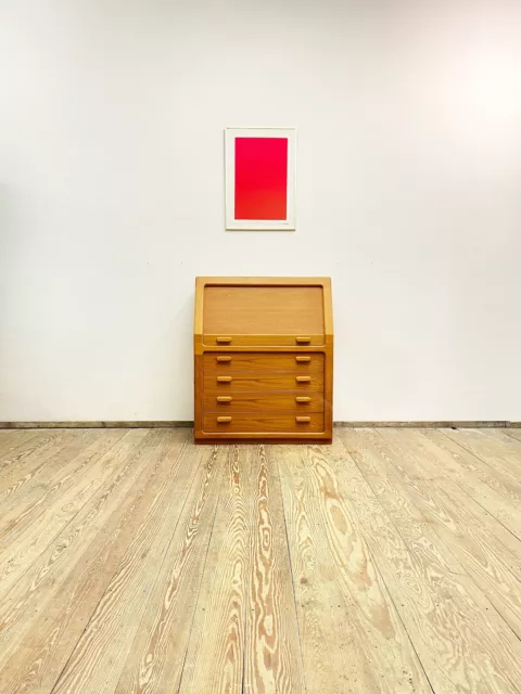 Mid Century Teak Sekretär, Kommode, Sideboard, Highboard, 1950er