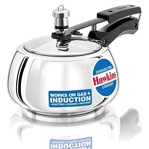 Hawkins SSC20 Stainless Steel Pressure Cooker 2 Liter Silver
