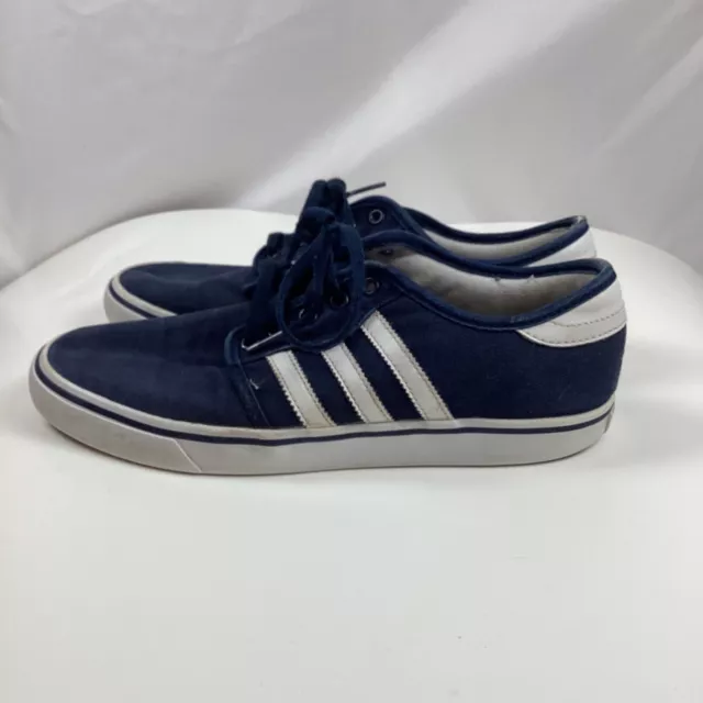ADIDAS MENS SEELEY Skateboard Shoes Navy Blue AQ8530 Size 7.5