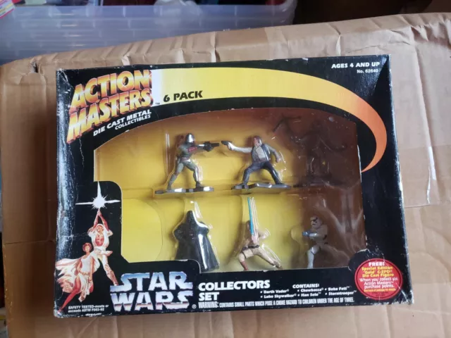 Star Wars Action Masters Diecast Metal Collectors Set 6 Pack New Sealed!!