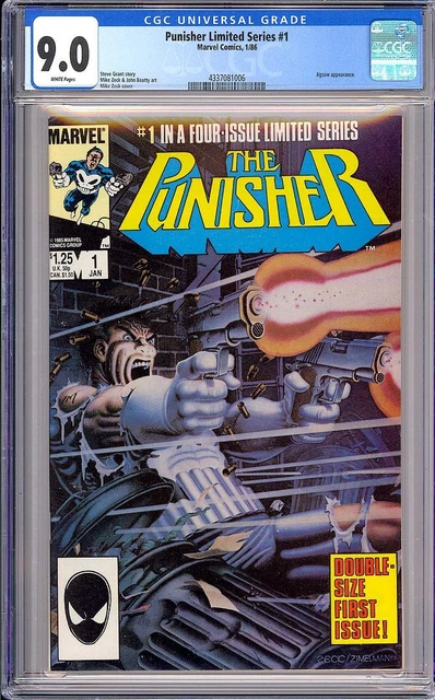 Punisher Limited Series #1 High Grade First Issue Marvel Comic 1986 CGC 9.0