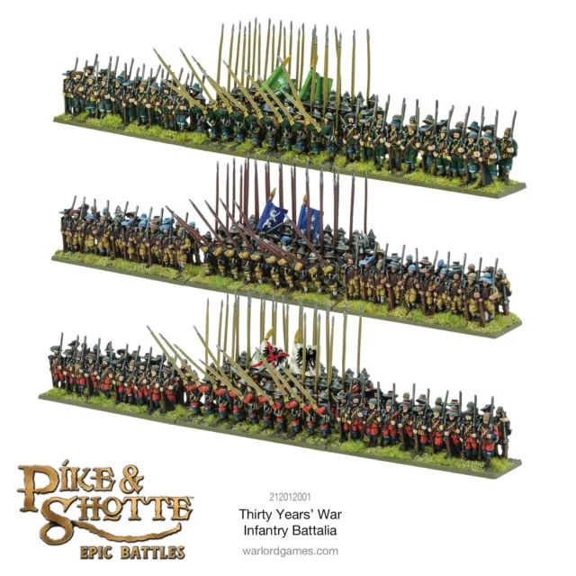 Warlord Games Thirty Years War Infantry Battalia - Plastic Miniatures for Pike &