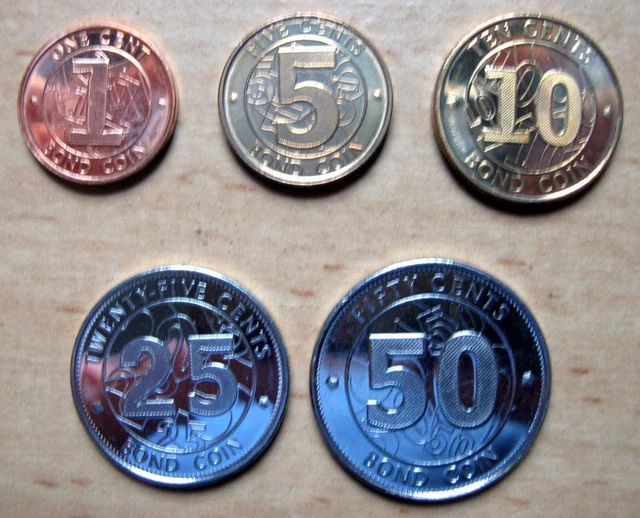 Zimbabwe - Set  1 Cent - 50 Cents 2014 Unc