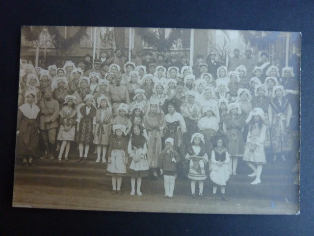 SAINT AVOLD St avold Moselle CPA 57 CARTE PHOTO lorraines en costumes fete