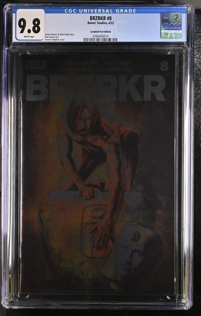 BRZRKR #8 - CGC 9.8 - Cover D Aaron Campbell Foil Variant Boom! Studios