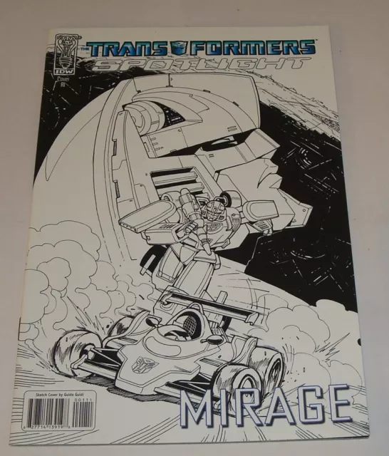 Transformers Spotlight Mirage alt cover RI Mar 2008 VGC 1st Print IDW Comics