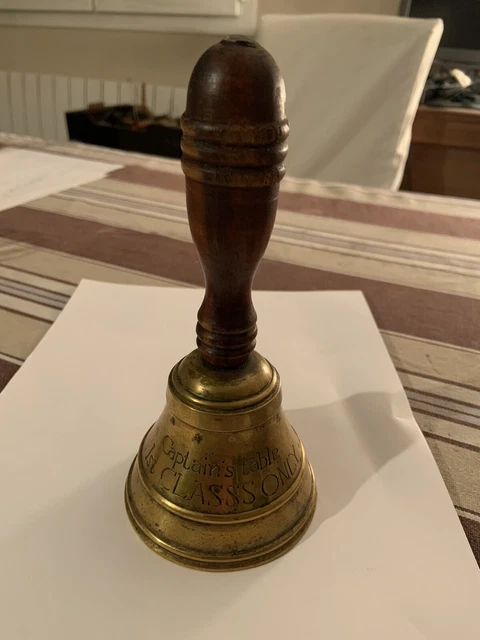 Clochette De Table Ancienne – Effigie Napoléon, Laiton, Scène De Bataille