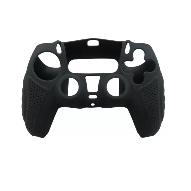 Silicone Grip Black Case Non Slip Cover For PS5 Controller Accessories