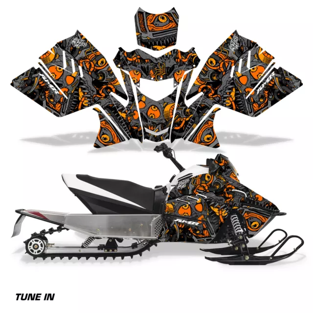 Snowmobile Graphics kit Sled Decal for Arctic Cat ZR200 2018-Up TuneIn Orange