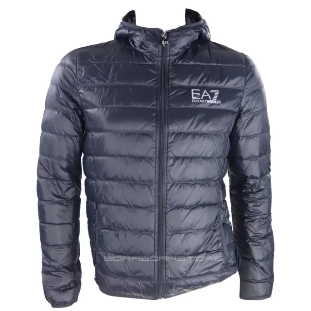 Emporio Armani EA7 Men's down jacket mod.  8NPB02 PN29Z 1578 blue slim fit