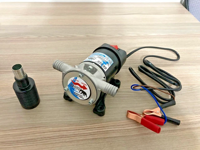 Pompa di trasferimento carburante elettrica 30L/min 24V Motore estrattore...