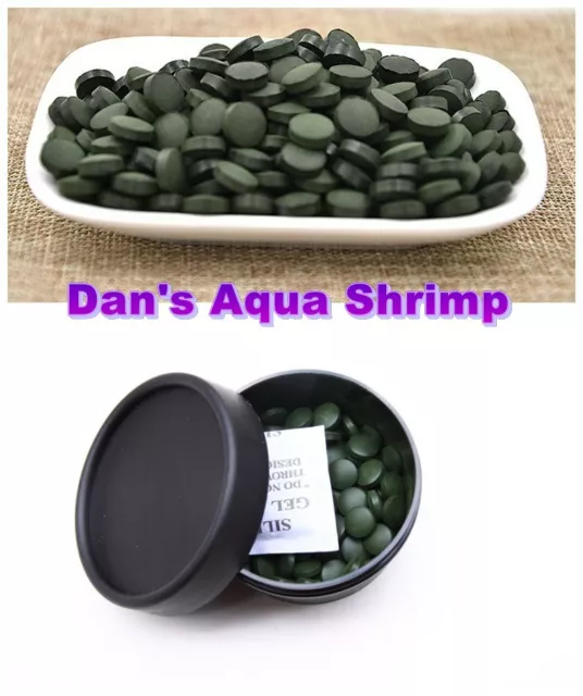 Spirulina Tablets Algae Veggie Wafer Shrimp Food Cyrstal Cherry Plecos Catfish