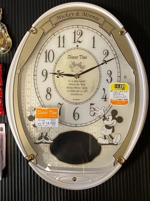 SEIKO DISNEY MICKEY Mouse Minnie Mouse Wall Clock FW576W from Japan ...
