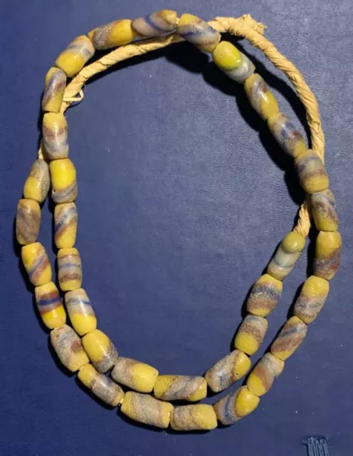 Vintage African glass beads - African Trade Beads - Ghana Powder glass