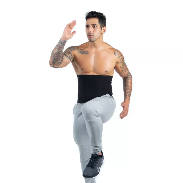 MENS HEAT TRAPPING Waist Toner - Waist Trainer for Men - Comfortable ...