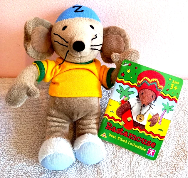 RASTAMOUSE BEAN FILLED Collectible Soft Toy Zoomer Plush With Tag