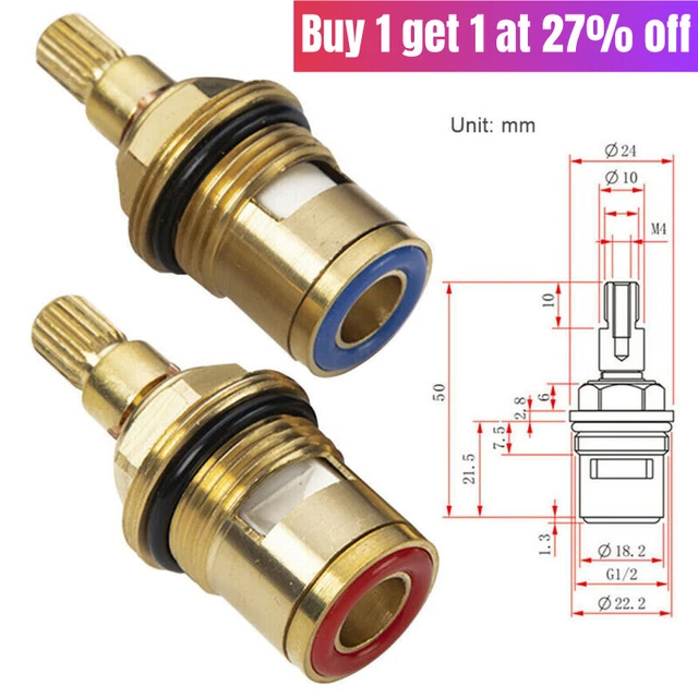 REPLACEMENT TAP VALVES Ceramic Disc Cartridges gland Quarter Turn 20