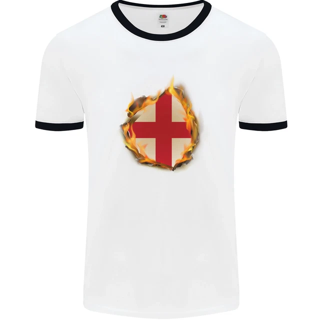 Il st Georges Croce Inglese Bandiera Inghilterra Uomo Ringer