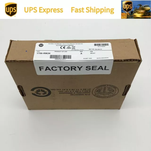 AB 1756-RM2K CLX Redundancy Module New Sealed Spot Goods UPS Expedited Shipping
