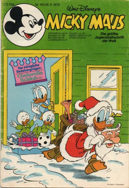Walt Disneys Micky Maus Comics Heft Nr 48 von 1978 Original Vintage Sammlerheft