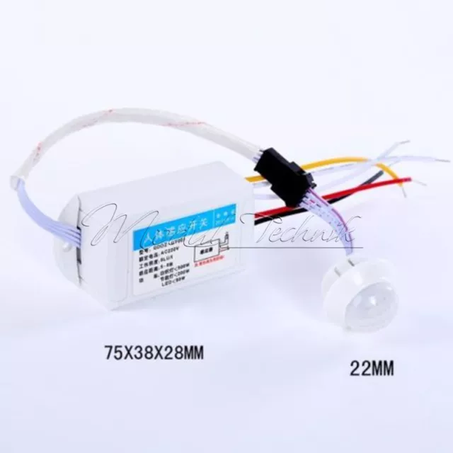 110/220V IR Infrared Body Motion Sensor Automatic Auto Light Lamp Control Switch