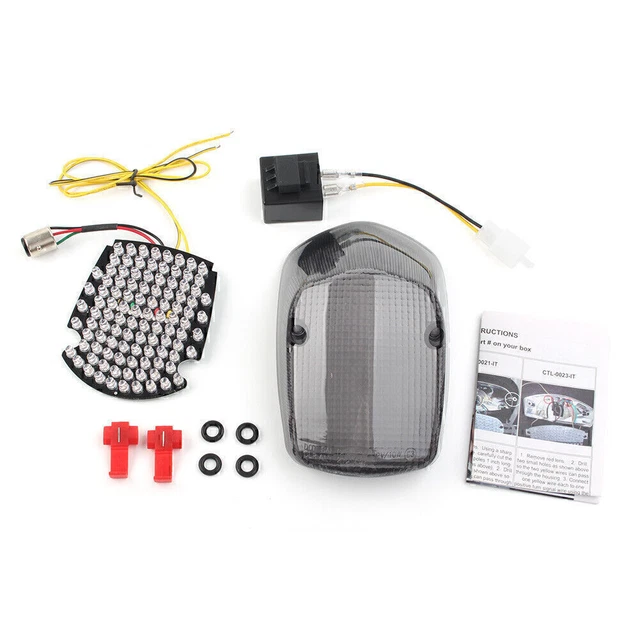 Smoke LED Taillights Turn Signal Lamp For Honda Sabre 1100 ACE 750 Deluxe