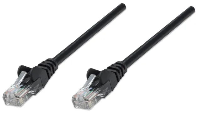 Intellinet Network Patch Cable, Cat5e, 20m, Black, CCA, U/UTP, PVC, RJ45, Gold P