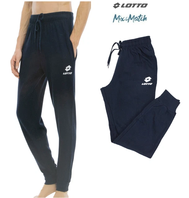 LOTTO Pantalone Tuta Uomo Invernale Caldo Cotone Felpato Sportivo Fitness sport