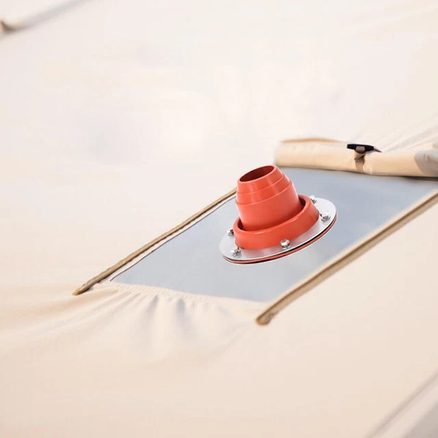 Stove Jack Kit Anti-scalding Silicone Cover Tent Chimney Roof Pipe Flashing Tube