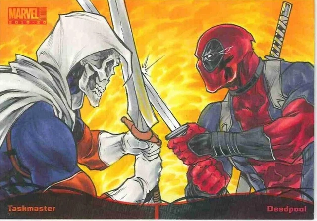 Rare Marvel dead Pool sketch card by Idan Knafo Excellent Condition