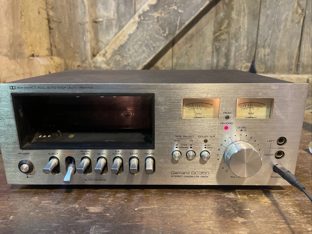 GARRARD GC350 STEREO Cassette Tape Deck Very Dirty Belts are Good Spares  Repairs £50.00 - PicClick UK