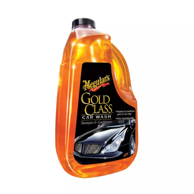 2x Meguiars Gold Class Car Wash Shampoo & Conditioner 1.89L Car Gloss  G7164EU