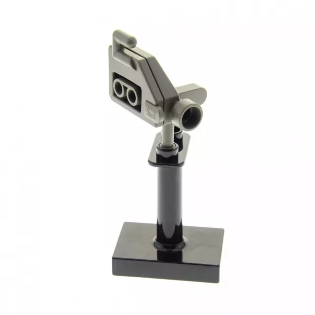 1 X Lego Duplo Stand Caméra Alt-Dunkel Gris avec Socle Noir Vidéo Film Figurine
