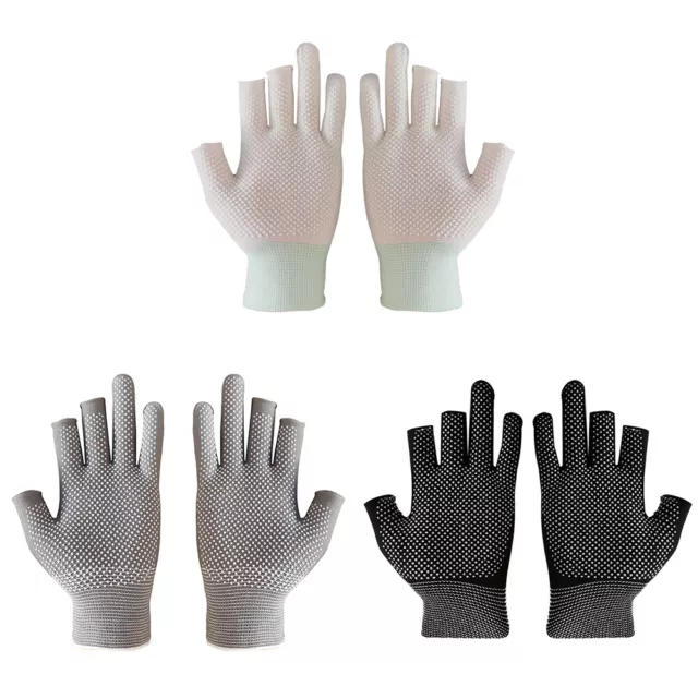 fr Outdoor Angling Sunscreen Anti-Slip Gloves Sports Fishing Accessories Equipme